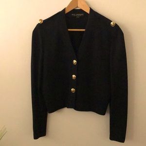 St. John 2pc Skirt Suit Black